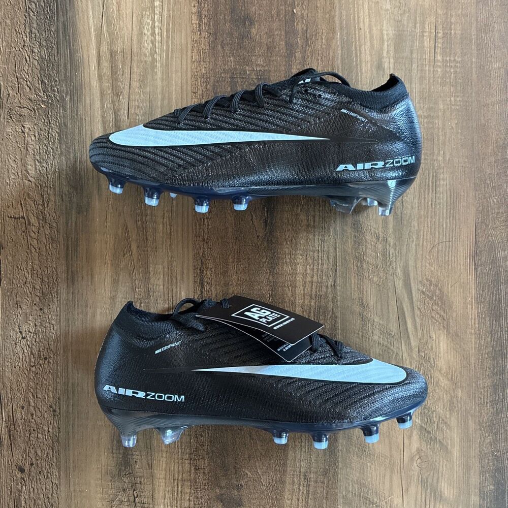 Nike ZM Vapor 16 Elite AG-Pro Men Size 6.5 Black Ice Blue Soccer FQ8693-001